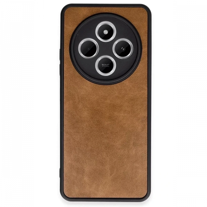 Xiaomi Redmi 14C Kılıf Aras Deri Kapak - Taba