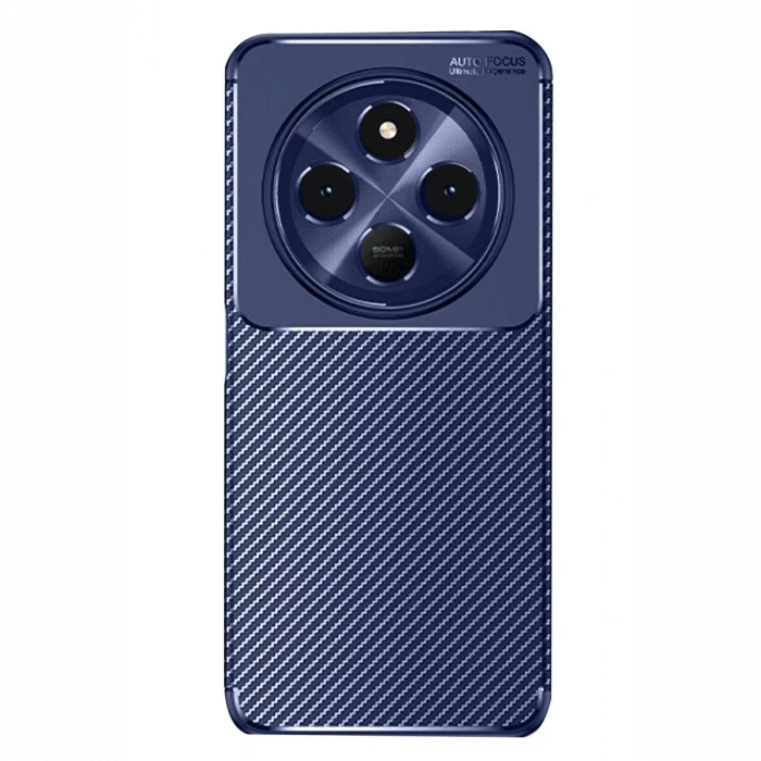Xiaomi Redmi 14C Kılıf Auto Focus Karbon Kapak - Lacivert