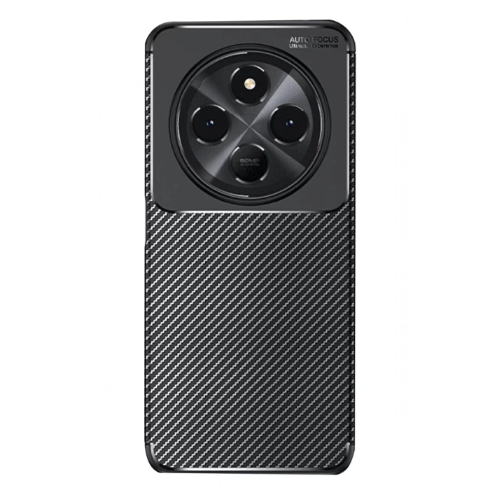 Xiaomi Redmi 14C Kılıf Auto Focus Karbon Kapak - Siyah