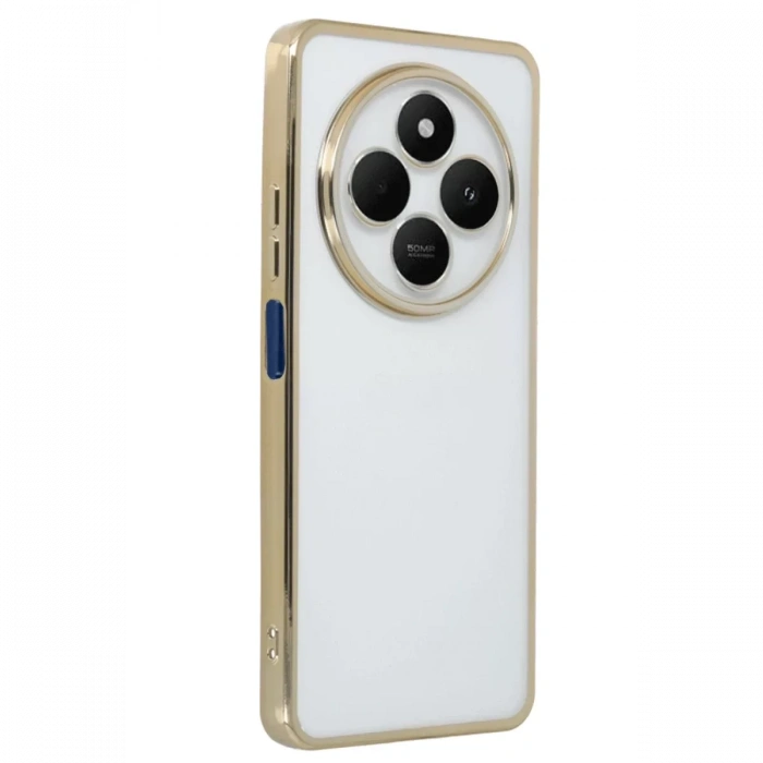 Xiaomi Redmi 14C Kılıf Lensli Silikon - Gold