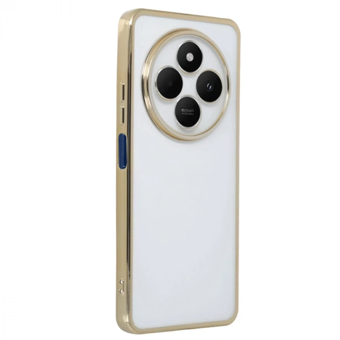 Xiaomi Redmi 14C Kılıf Lensli Silikon - Gold