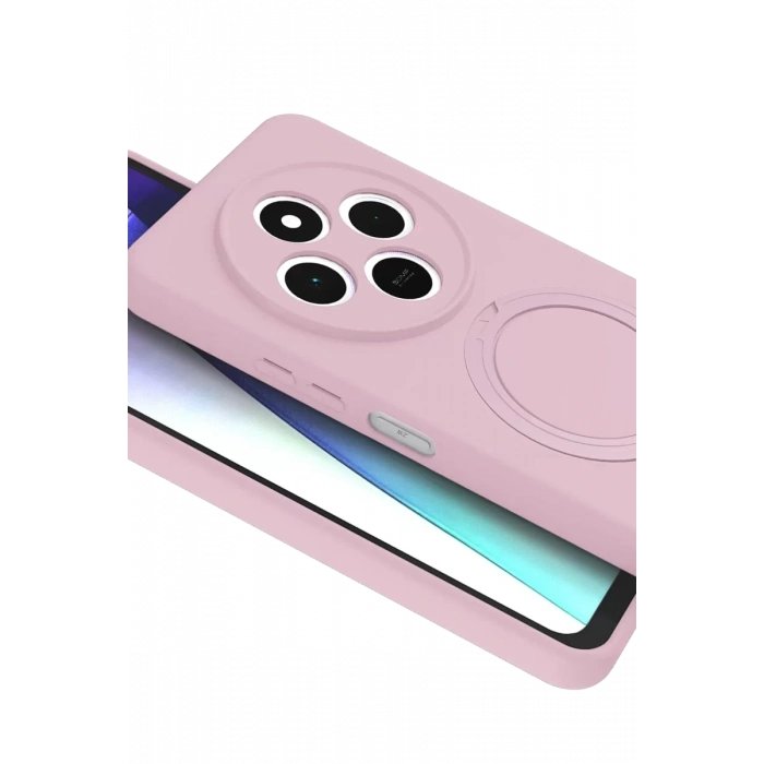 Xiaomi Redmi 14C Regal Magsafe Standlı Kapak - Açık Pembe
