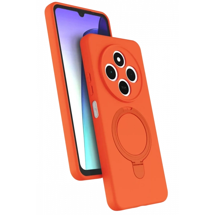 Xiaomi Redmi 14C Regal Magsafe Standlı Kapak - Turuncu
