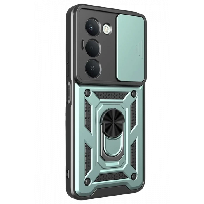 Xiaomi Redmi 15 4G Pars Lens Yüzüklü Silikon - Yeşil