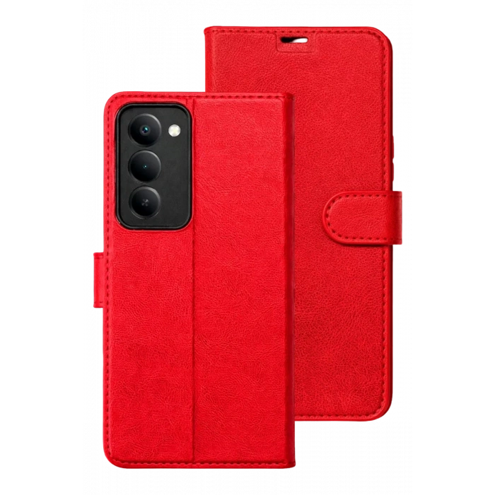Xiaomi Redmi 15 5G Trend S Plus Kapaklı Kılıf - Kırmızı