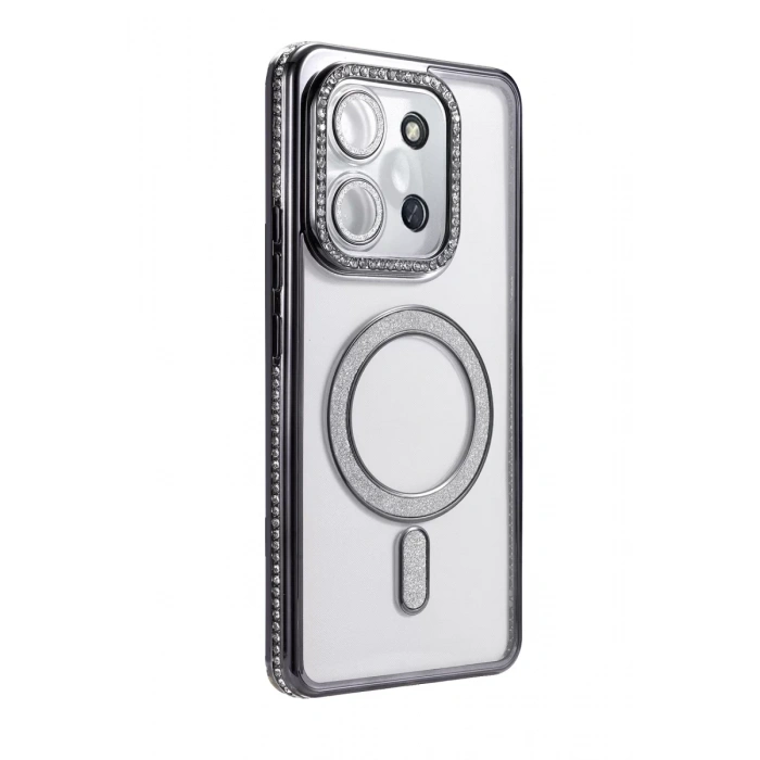 Xiaomi Redmi 15C 4G Joke Simli Magneticsafe Kılıf - Siyah