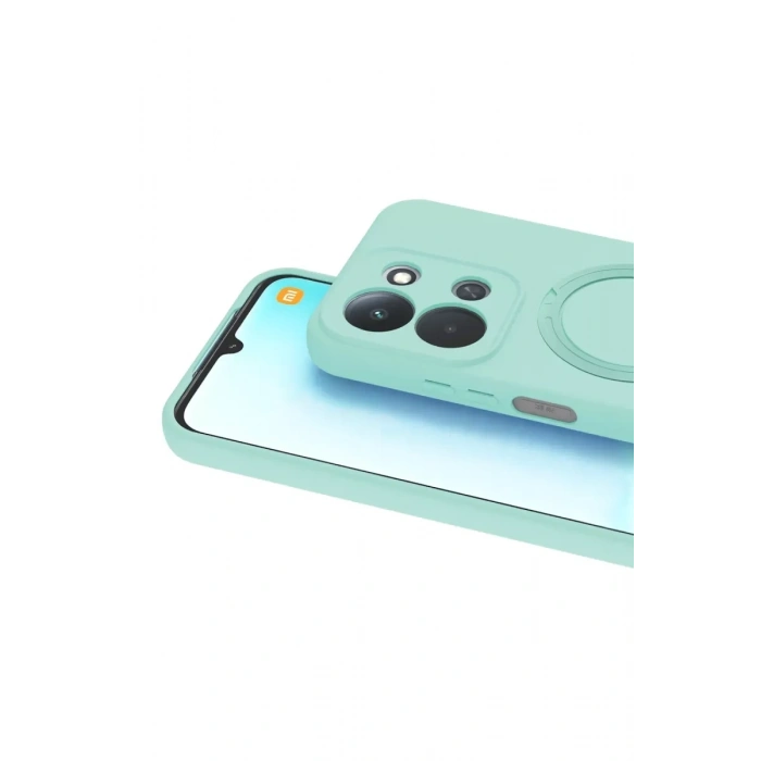 Xiaomi Redmi 15C 4G Regal Magsafe Standlı Kapak - Su Yeşili