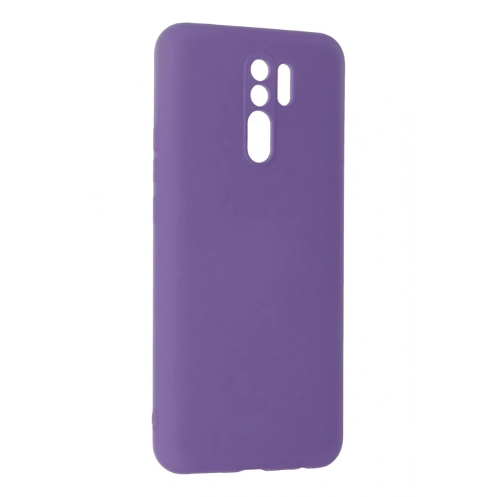 Xiaomi Redmi 9 Kılıf Nano içi Kadife Silikon - Mor