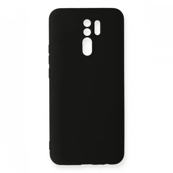 Xiaomi Redmi 9 Kılıf Nano içi Kadife Silikon - Siyah