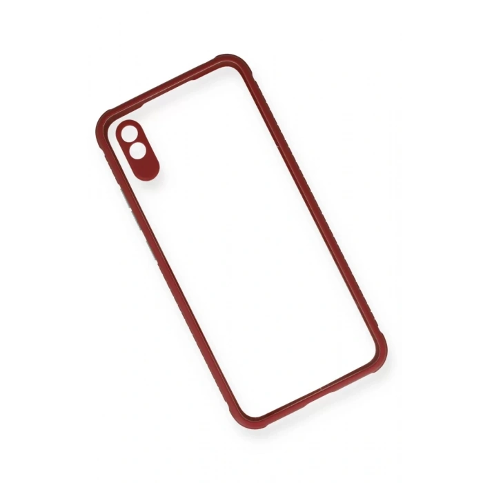 Xiaomi Redmi 9A Kılıf Miami Şeffaf Silikon - Fuşya