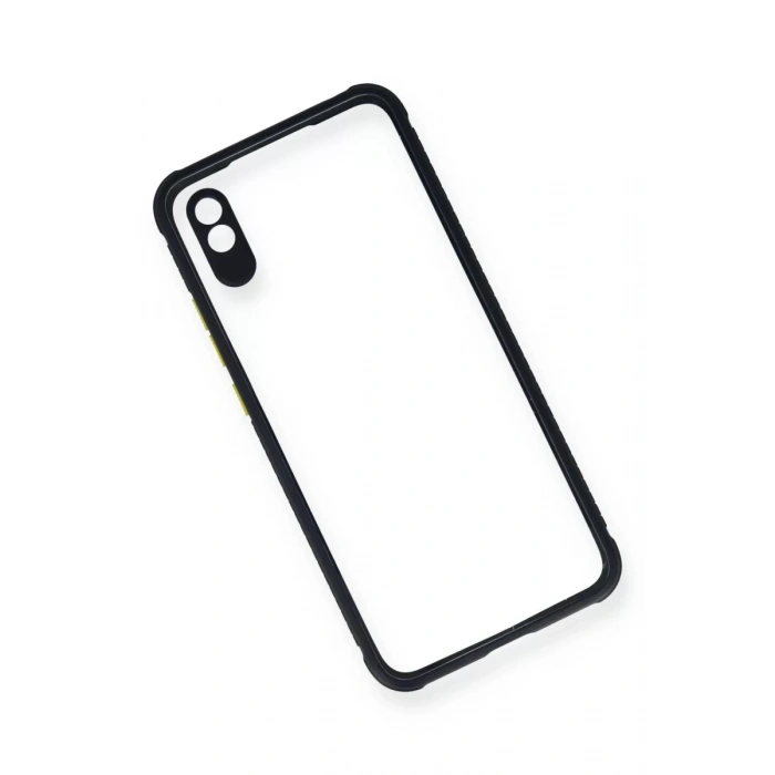 Xiaomi Redmi 9A Kılıf Miami Şeffaf Silikon - Lacivert
