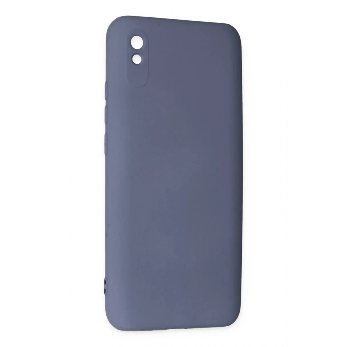 Xiaomi Redmi 9A Kılıf Nano içi Kadife Silikon - Gri