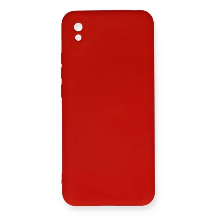 Xiaomi Redmi 9A Kılıf Nano içi Kadife Silikon - Kırmızı