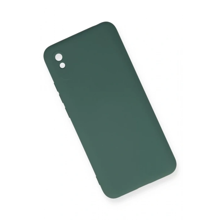 Xiaomi Redmi 9A Kılıf Nano içi Kadife Silikon - Koyu Yeşil