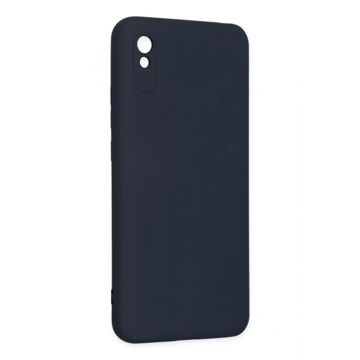 Xiaomi Redmi 9A Kılıf Nano içi Kadife Silikon - Lacivert