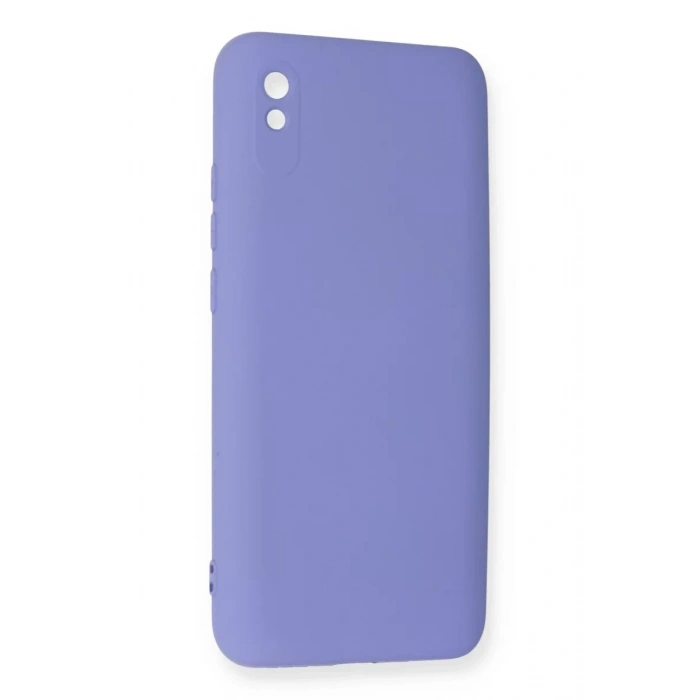 Xiaomi Redmi 9A Kılıf Nano içi Kadife Silikon - Lila