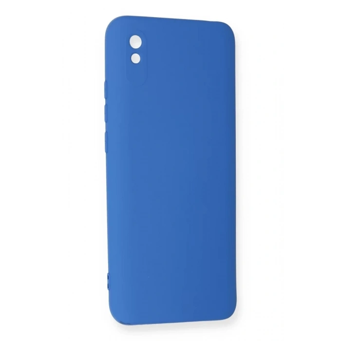 Xiaomi Redmi 9A Kılıf Nano içi Kadife Silikon - Mavi