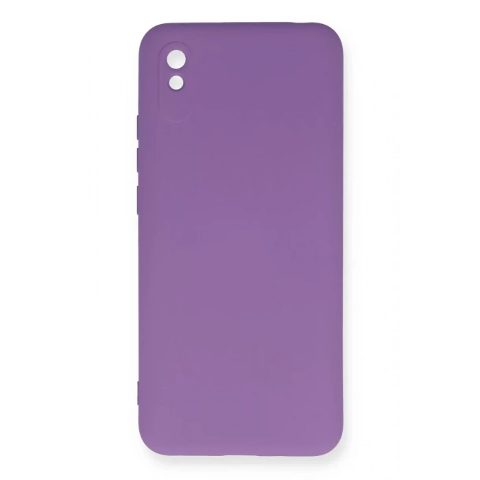 Xiaomi Redmi 9A Kılıf Nano içi Kadife Silikon - Mor