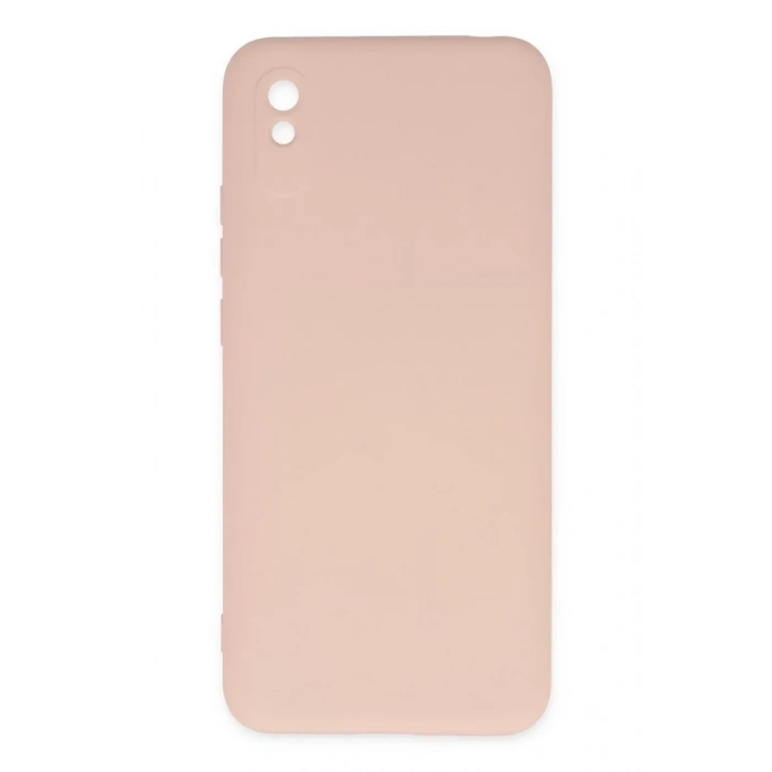 Xiaomi Redmi 9A Kılıf Nano içi Kadife Silikon - Pudra