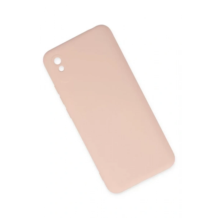 Xiaomi Redmi 9A Kılıf Nano içi Kadife Silikon - Pudra