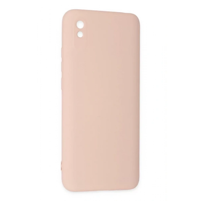 Xiaomi Redmi 9A Kılıf Nano içi Kadife Silikon - Pudra