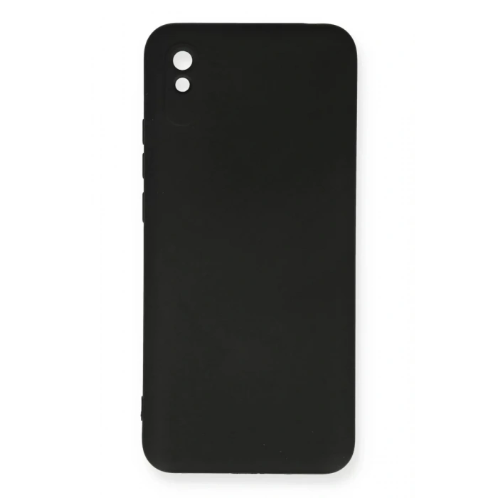 Xiaomi Redmi 9A Kılıf Nano içi Kadife Silikon - Siyah
