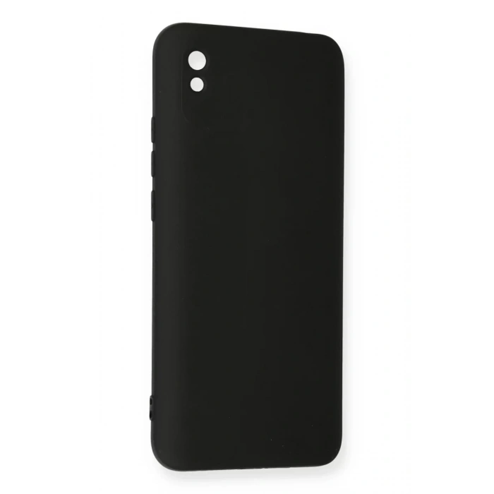 Xiaomi Redmi 9A Kılıf Nano içi Kadife Silikon - Siyah