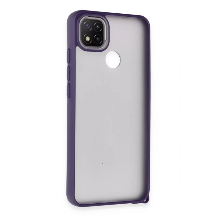 Xiaomi Redmi 9C Kılıf Elegant Kapak - Derin Mor