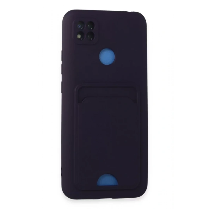 Xiaomi Redmi 9C Kılıf Kelvin Kartvizitli Silikon - Derin Mor