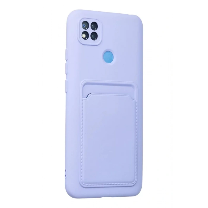 Xiaomi Redmi 9C Kılıf Kelvin Kartvizitli Silikon - Lila