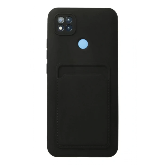 Xiaomi Redmi 9C Kılıf Kelvin Kartvizitli Silikon - Siyah