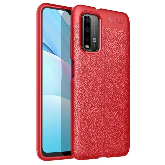 Xiaomi Redmi 9T Kılıf Auto Focus Kapak - Kırmızı