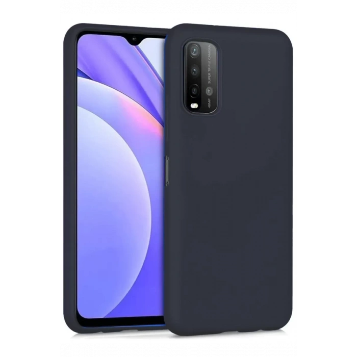 Xiaomi Redmi 9T Kılıf Nano içi Kadife Silikon - Siyah