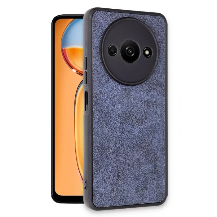 Xiaomi Redmi A3 4G Kılıf Aras Deri Kapak - Lacivert