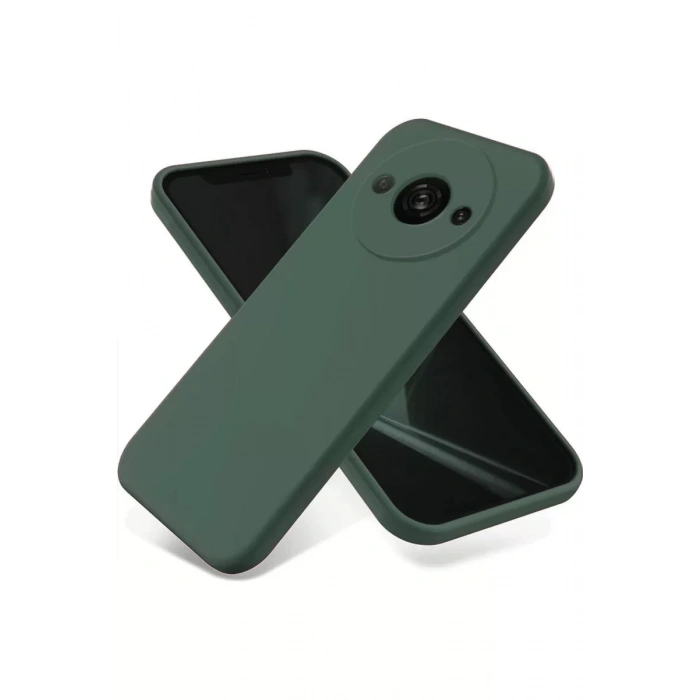 Xiaomi Redmi A3 4G Kılıf First Silikon - Koyu Yeşil