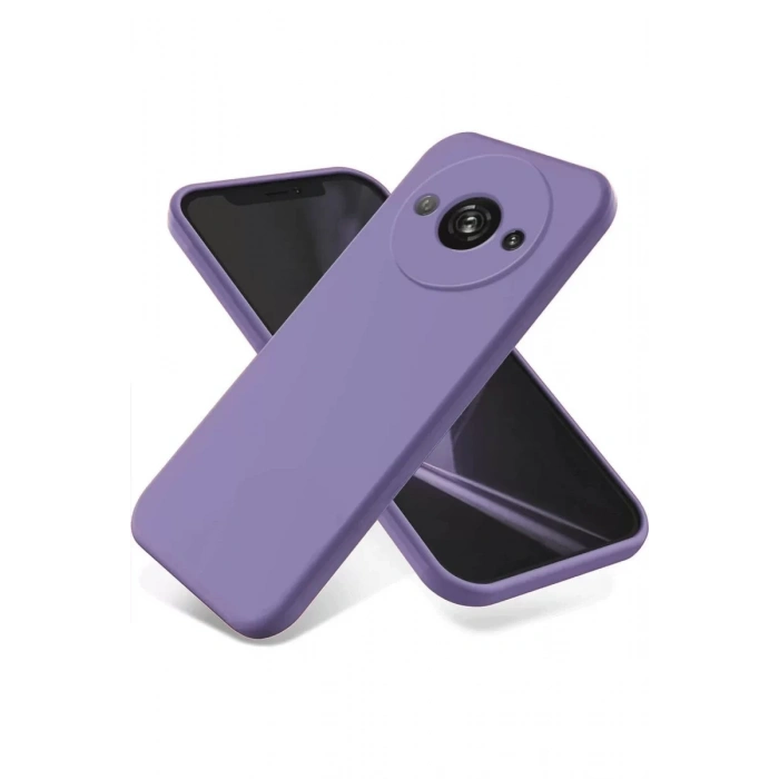 Xiaomi Redmi A3 4G Kılıf First Silikon - Lila
