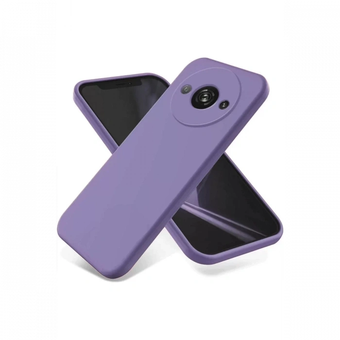 Xiaomi Redmi A3 4G Kılıf First Silikon - Lila
