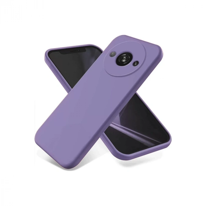 Xiaomi Redmi A3 4G Kılıf First Silikon - Lila