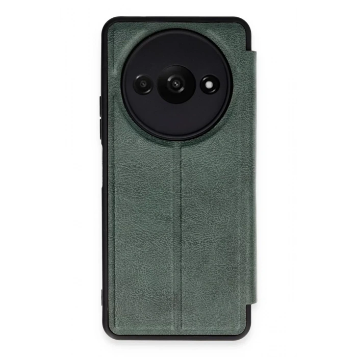 Xiaomi Redmi A3 4G Kılıf Flip Cover - Koyu Yeşil