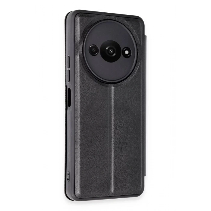 Xiaomi Redmi A3 4G Kılıf Flip Cover - Siyah