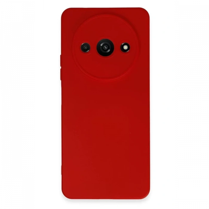 Xiaomi Redmi A3 4G Kılıf Nano içi Kadife Silikon - Kırmızı