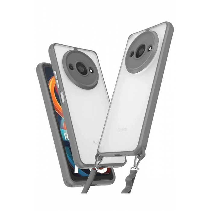 Xiaomi Redmi A3 4G Kılıf Penta Silikon Kılıf - Titan Gri