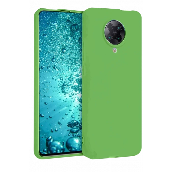 Xiaomi Redmi K30 Pro Kılıf Nano içi Kadife Silikon - Yeşil