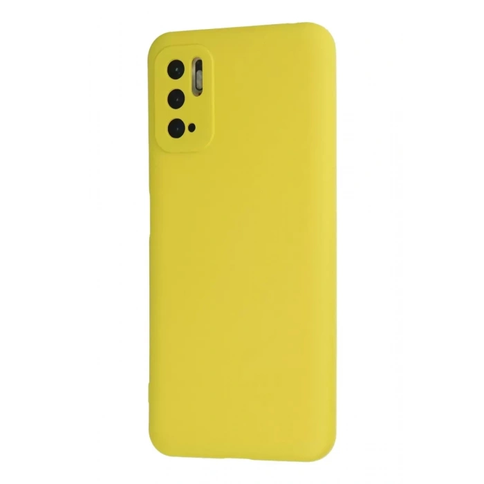 Xiaomi Redmi Note 10 5G Kılıf Nano içi Kadife Silikon - Sarı