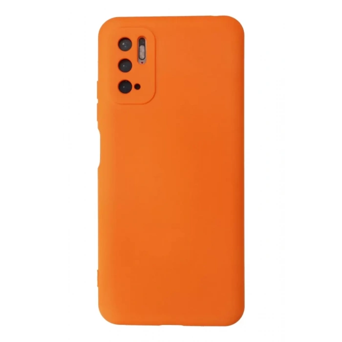 Xiaomi Redmi Note 10 5G Kılıf Nano içi Kadife Silikon - Turuncu