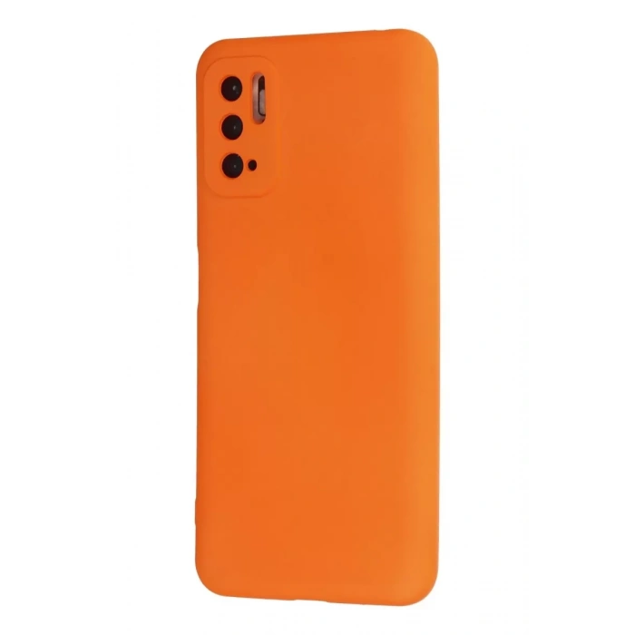 Xiaomi Redmi Note 10 5G Kılıf Nano içi Kadife Silikon - Turuncu