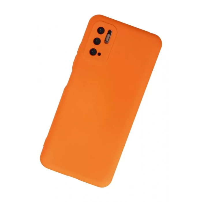 Xiaomi Redmi Note 10 5G Kılıf Nano içi Kadife Silikon - Turuncu
