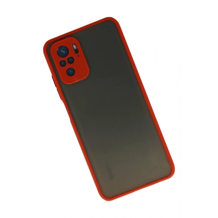 Xiaomi Redmi Note 10 Kılıf Montreal Silikon Kapak - Kırmızı