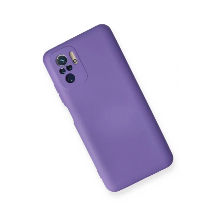 Xiaomi Redmi Note 10 Kılıf Nano içi Kadife Silikon - Mor