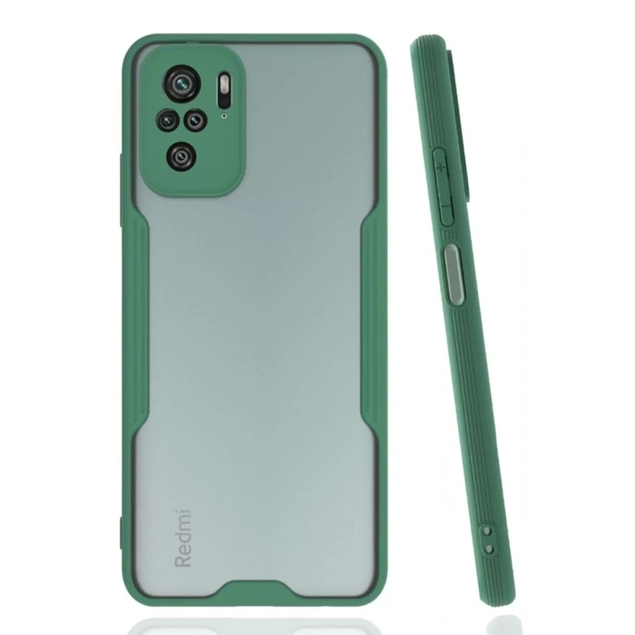Xiaomi Redmi Note 10 Kılıf Platin Silikon - Yeşil